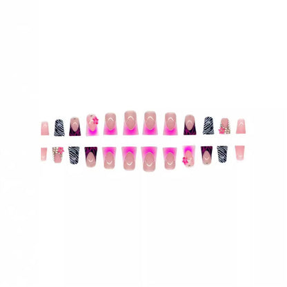 Artistic Long Press-On Nail Design Acalora