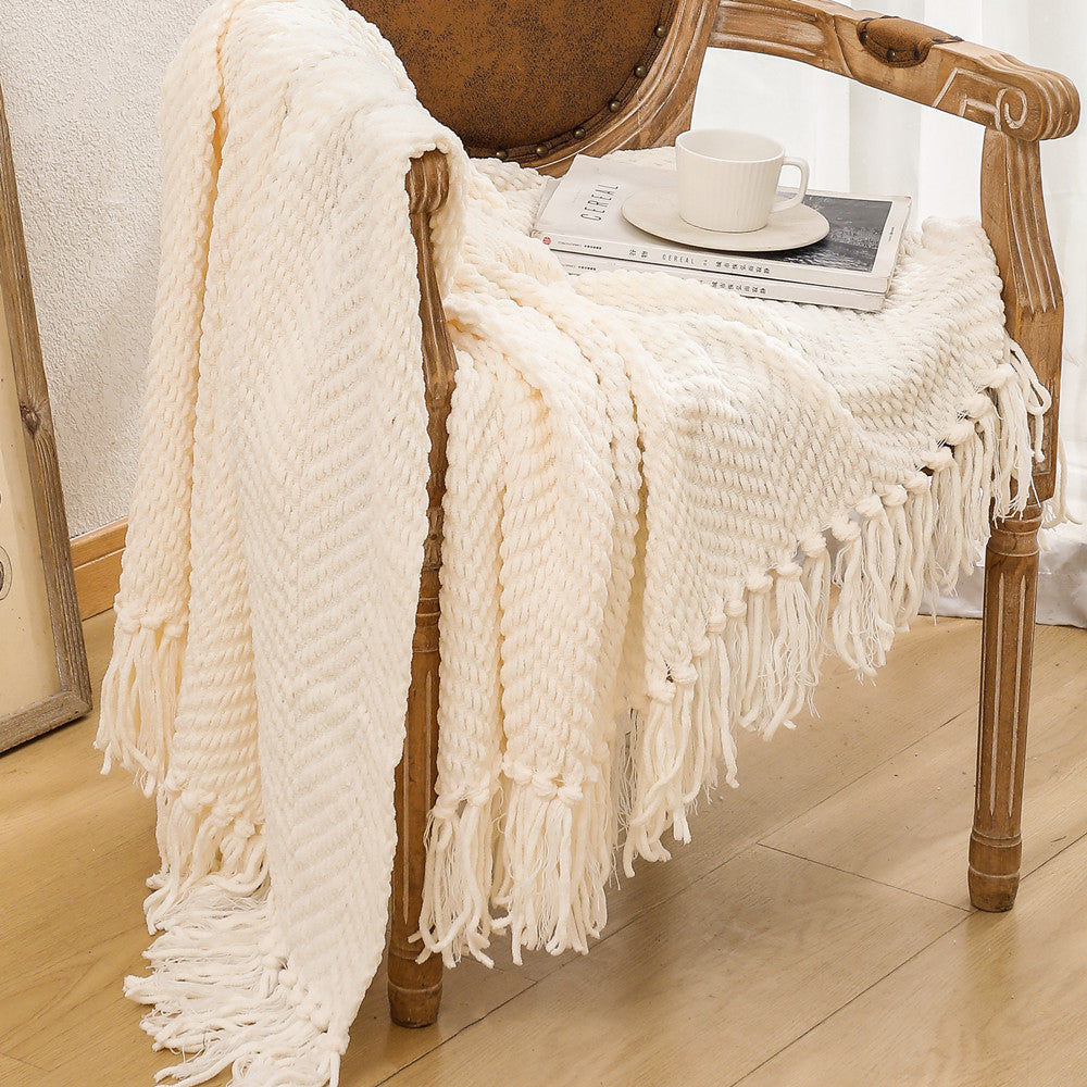 Unisex Cozy Knitted Blanket