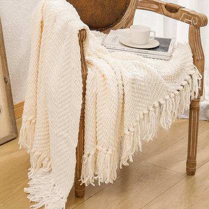 Unisex Cozy Knitted Blanket
