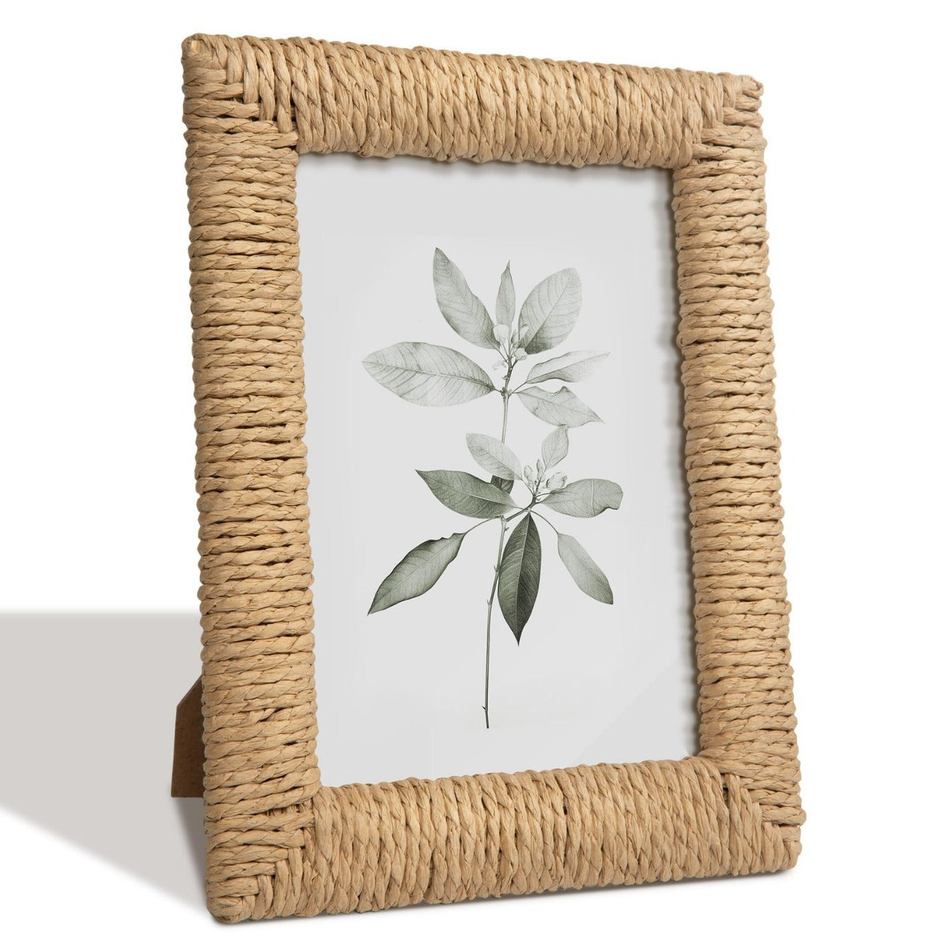 Artful picture frame made of woven natural material Acalora