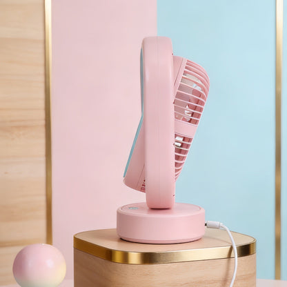 Women High-Performance Table Fan with Multiple Adjustable Tilt Angle Bowlift