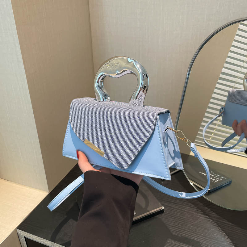 Stylish Geometric Structured Handbag Acalora