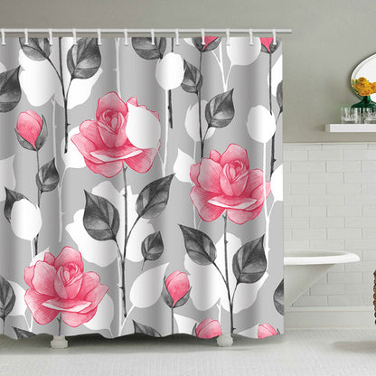 Floral Design Shower Curtain
