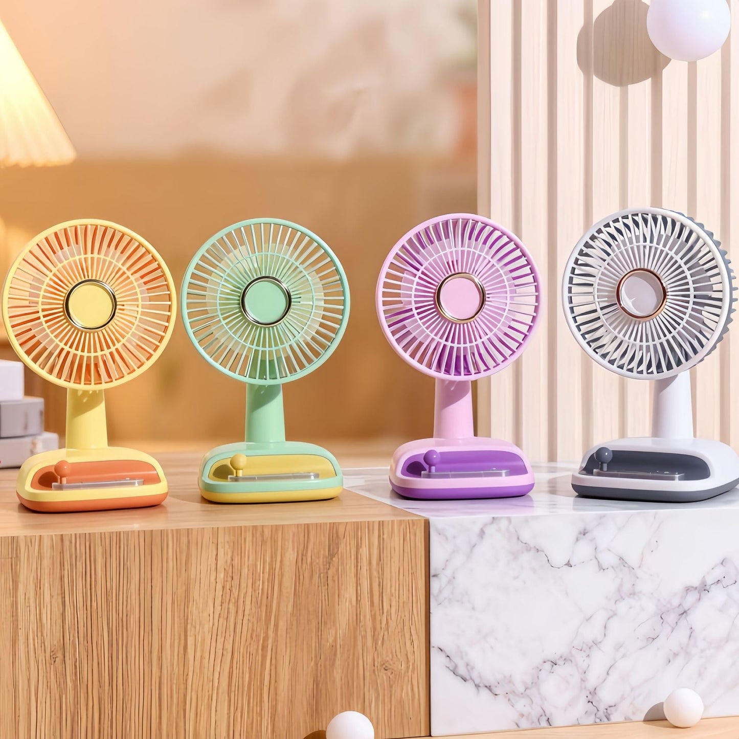 Women's desk fan with flexible tilt angle Skanto
