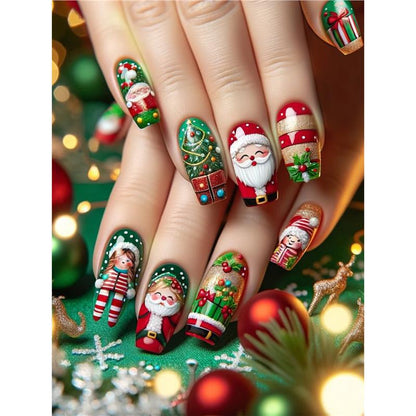 Festive Holiday Themed Nail Art Acalora
