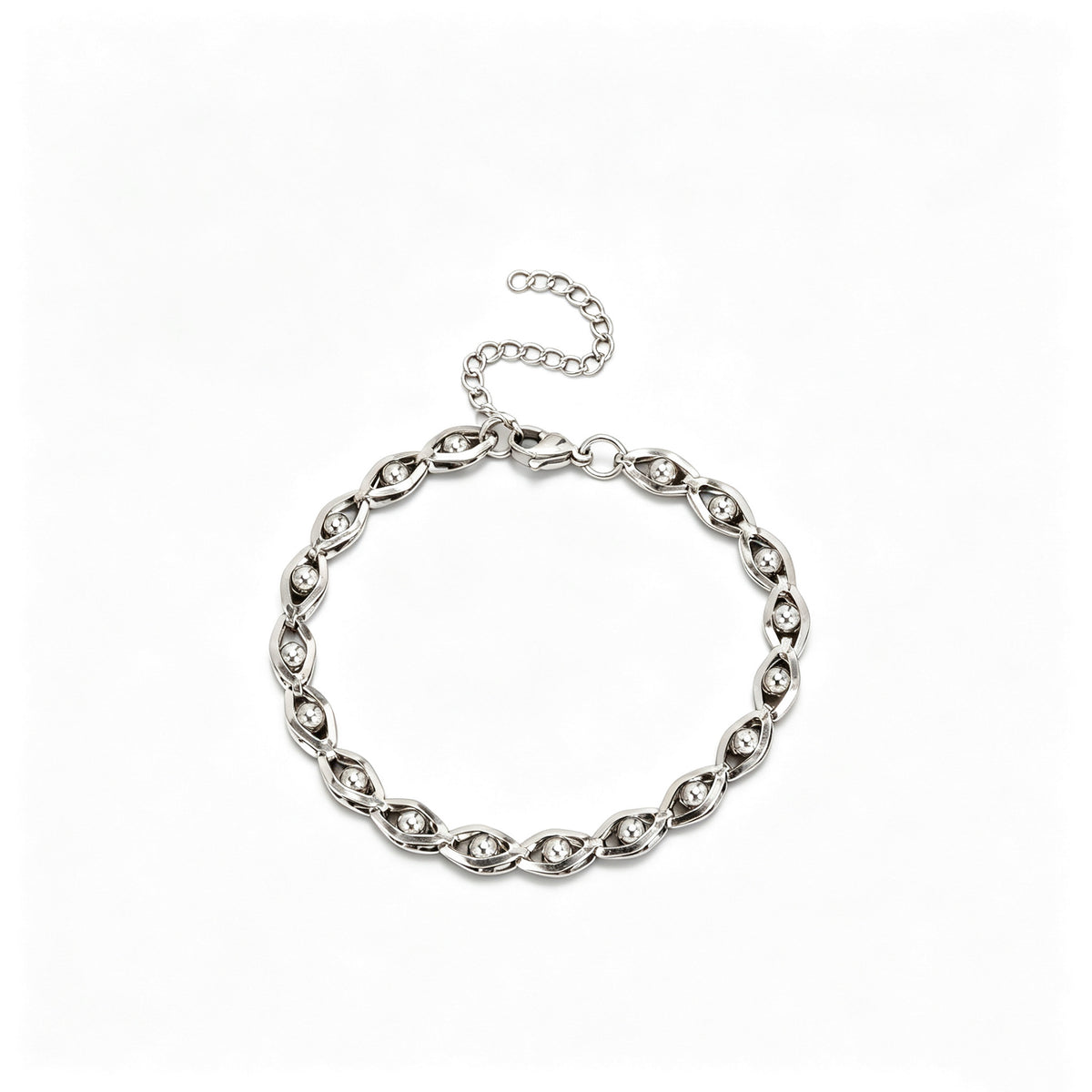 Adjustable Contemporary Link Bracelet Acalora
