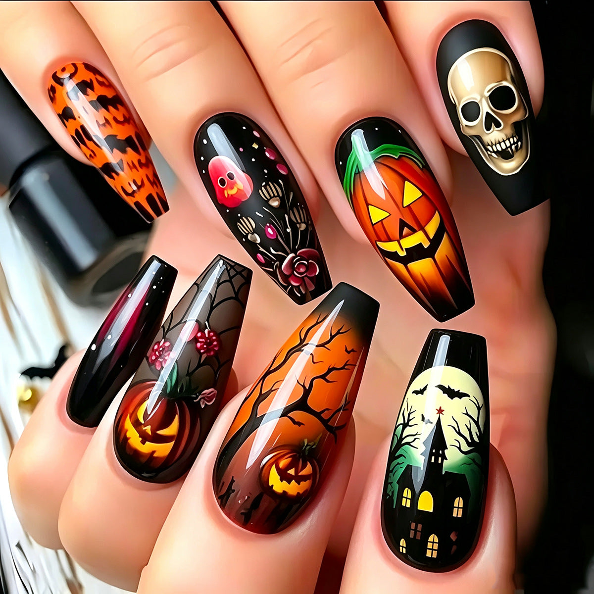 Creative Halloween Nail Art Acalora