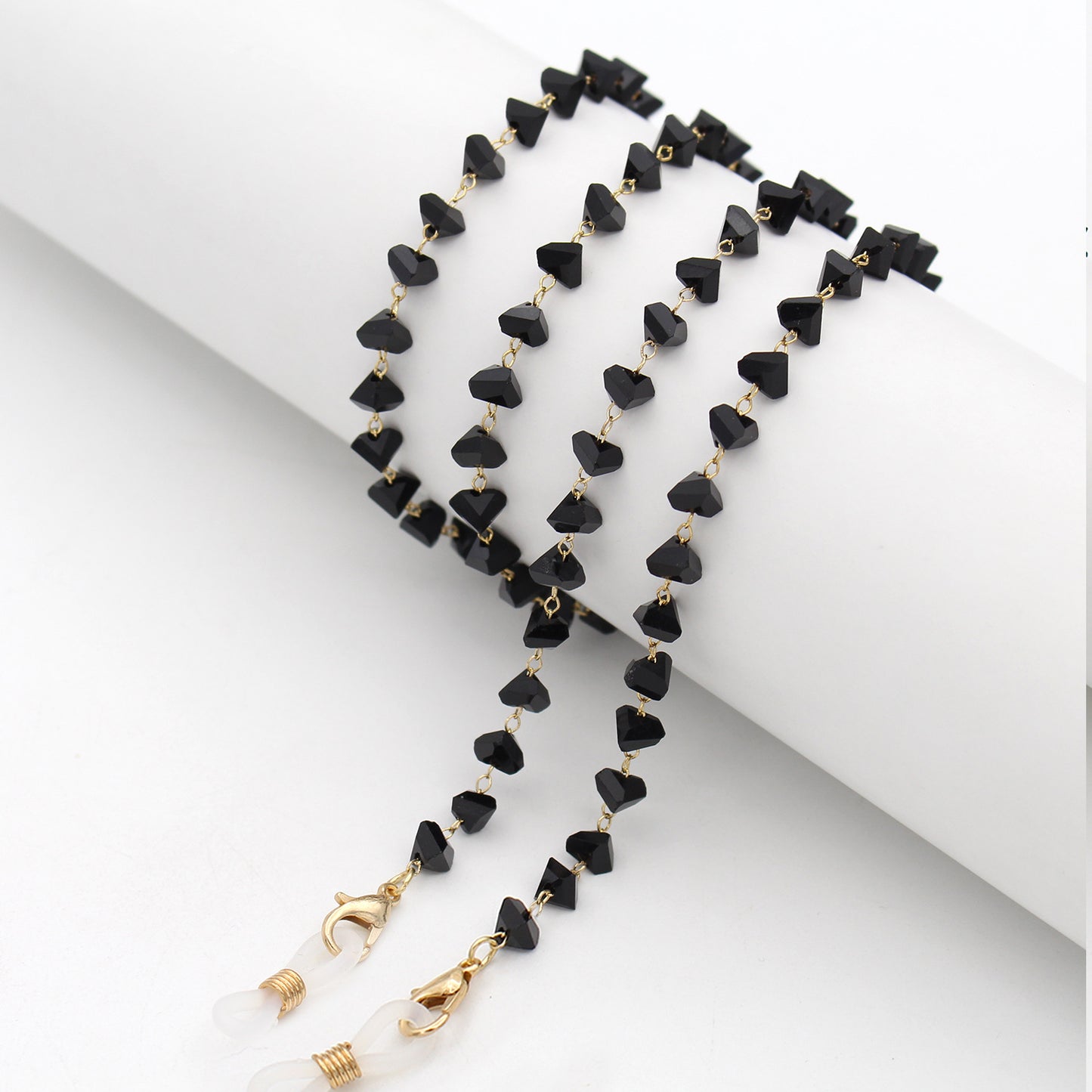 Heart Shaped Beaded Eyewear Chain Acalora