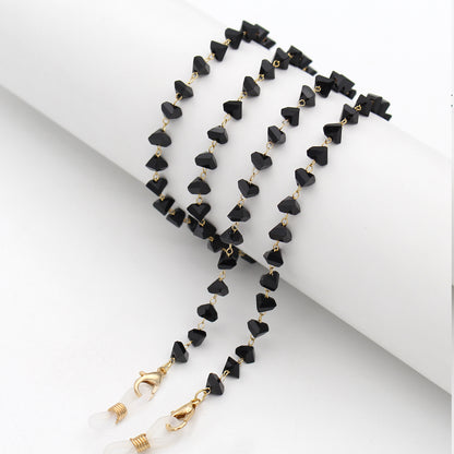 Heart Shaped Beaded Eyewear Chain Acalora