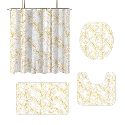 Digital Botanical Bathroom Décor Set