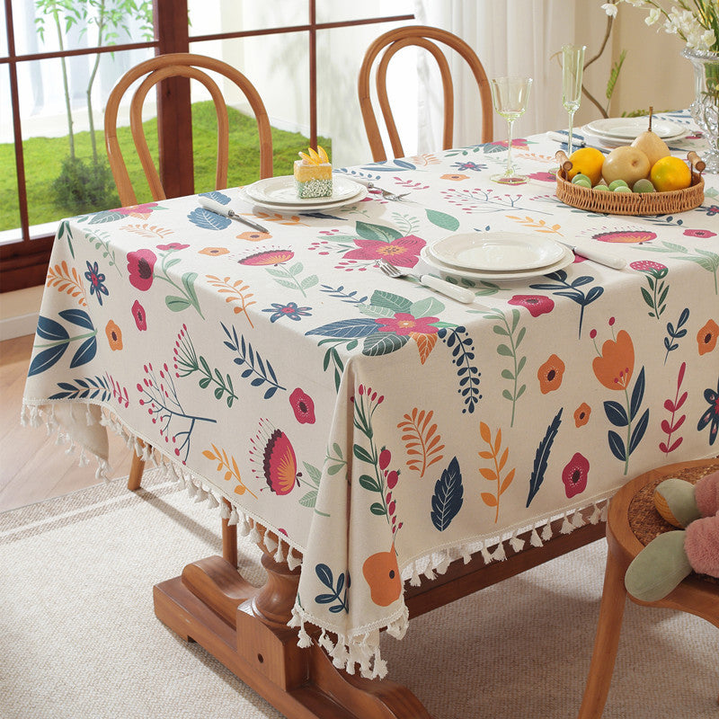 Floral Print Table Cover