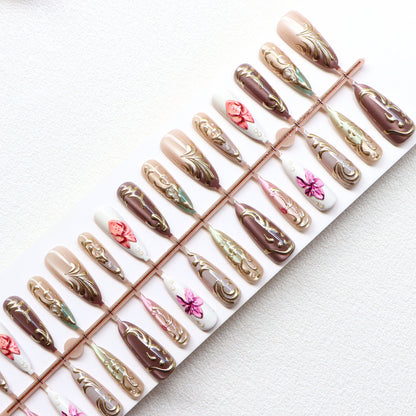 Artistic Gel Nail Design Acalora
