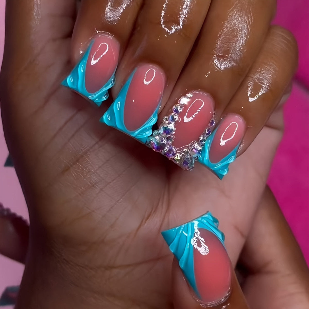 Luxurious 3D Nail Art Extensions Acalora