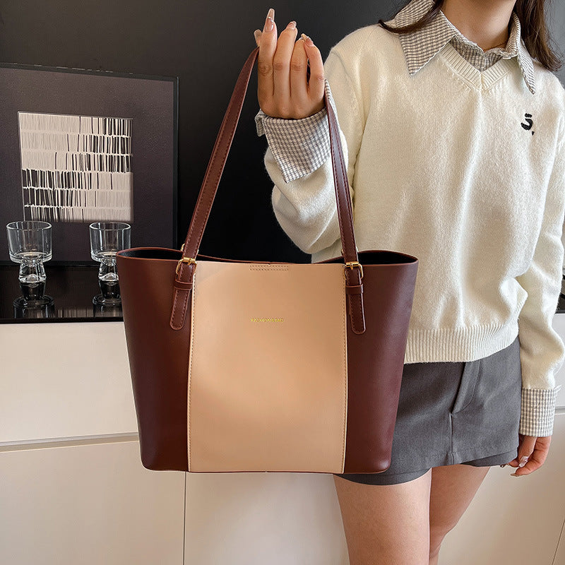 Sleek Minimalist Leather Tote Bag Acalora