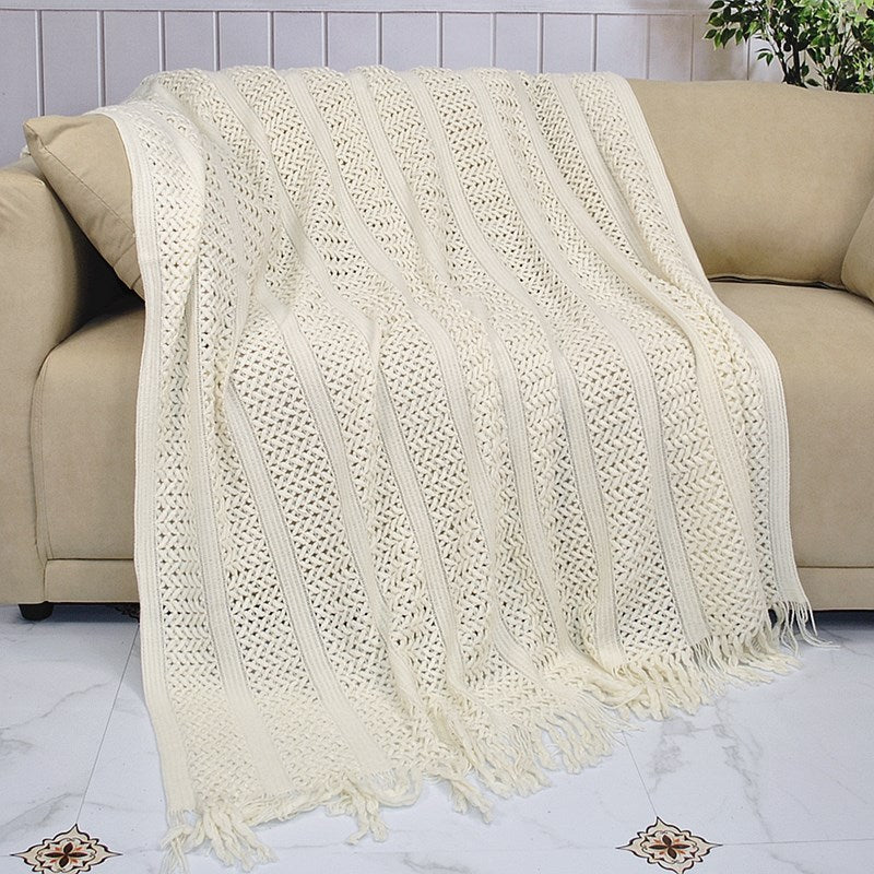 Textured Weave Throw Blanket