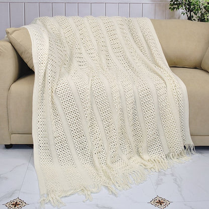 Textured Weave Throw Blanket