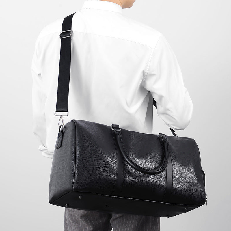 Elegant Synthetic Leather Travel Duffel Bag Acalora