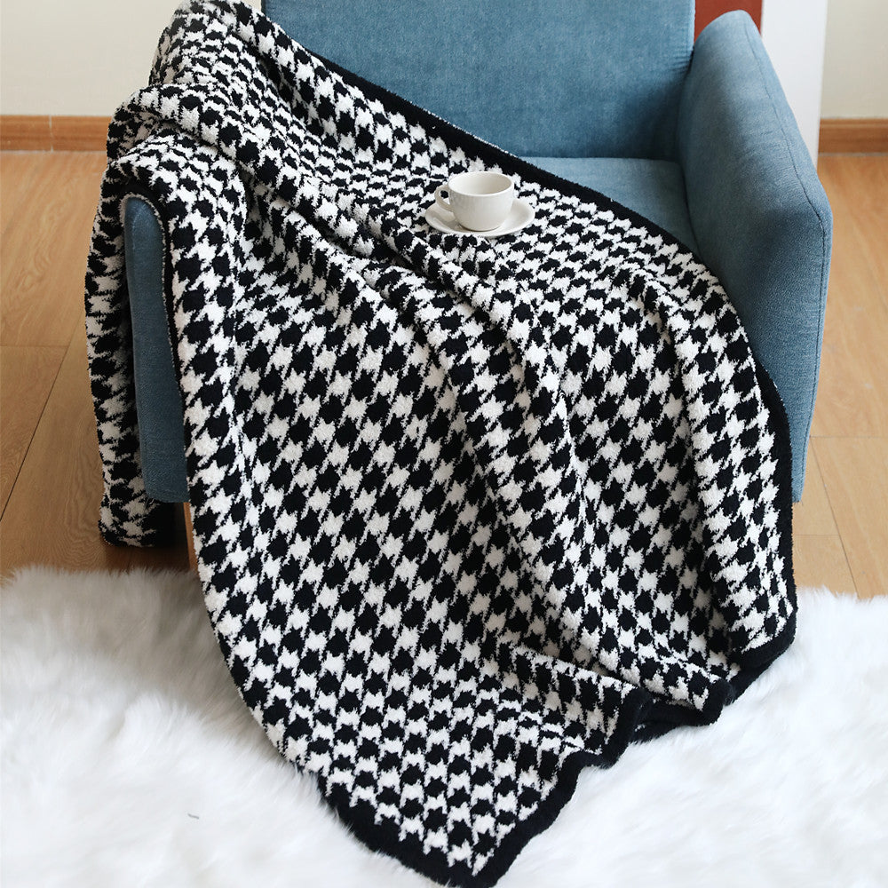 Cozy Knitted Throw Blanket
