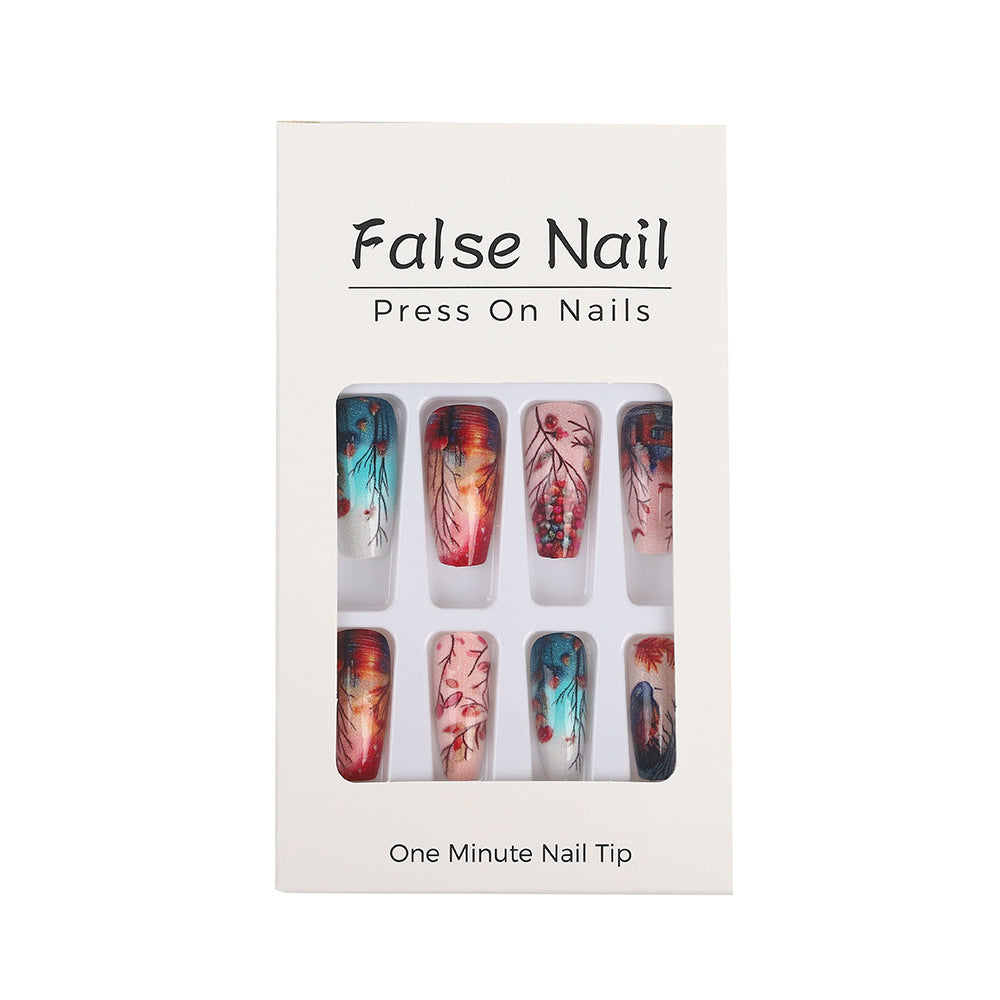 Creative artificial nails with floral and artistic patterns Acalora