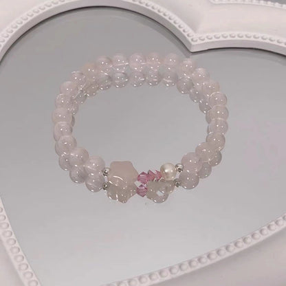 Elegant Rose Quartz Stretch Bracelet Acalora