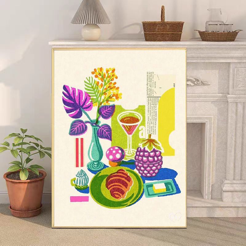 Retro-Inspired Still Life Canvas Art Print