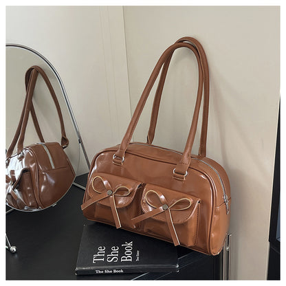 Stylish Multifunctional Handbag with Bow Detail Acalora