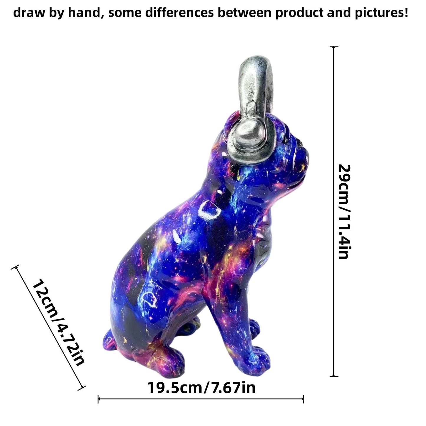 Colorful decorative figure of a dog in modern design Acalora