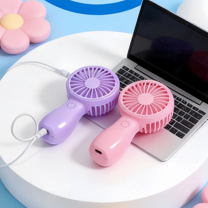 Ladies' Portable Mini Hand Fan with Rechargeable USB Port Karnz