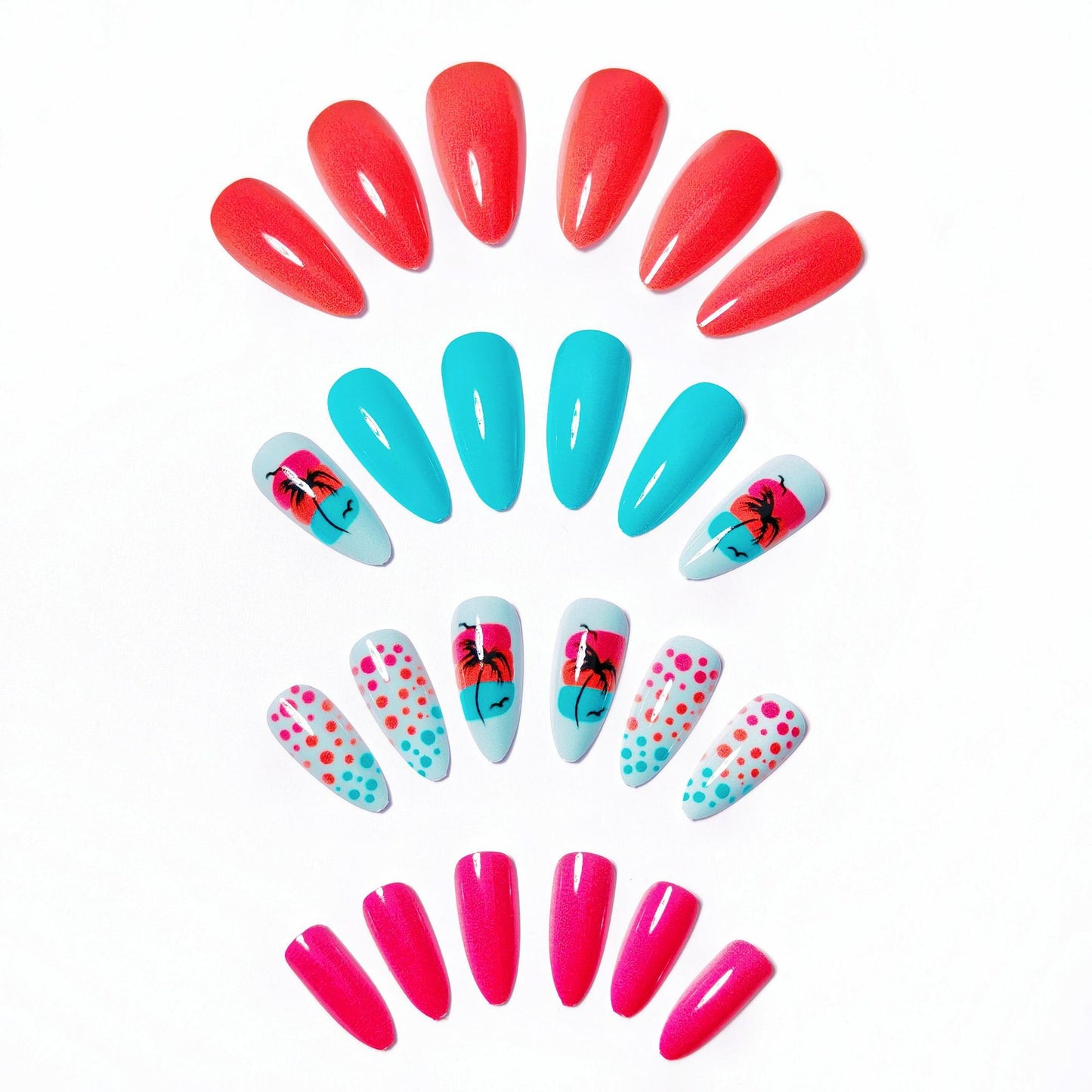 Tropical Island-Inspired Nail Art Acalora