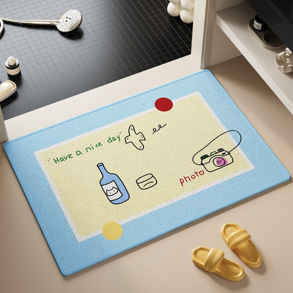 Cute Cat-Themed Bath Rug