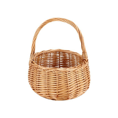 Handcrafted basket made of natural wicker Acalora