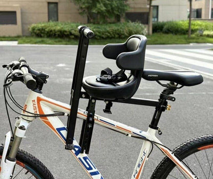 padded child bike safety seat with high back and five-point harness Bowlift