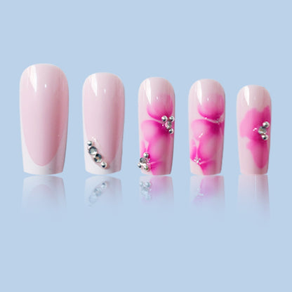 Floral Art Press-On Nail Set Acalora