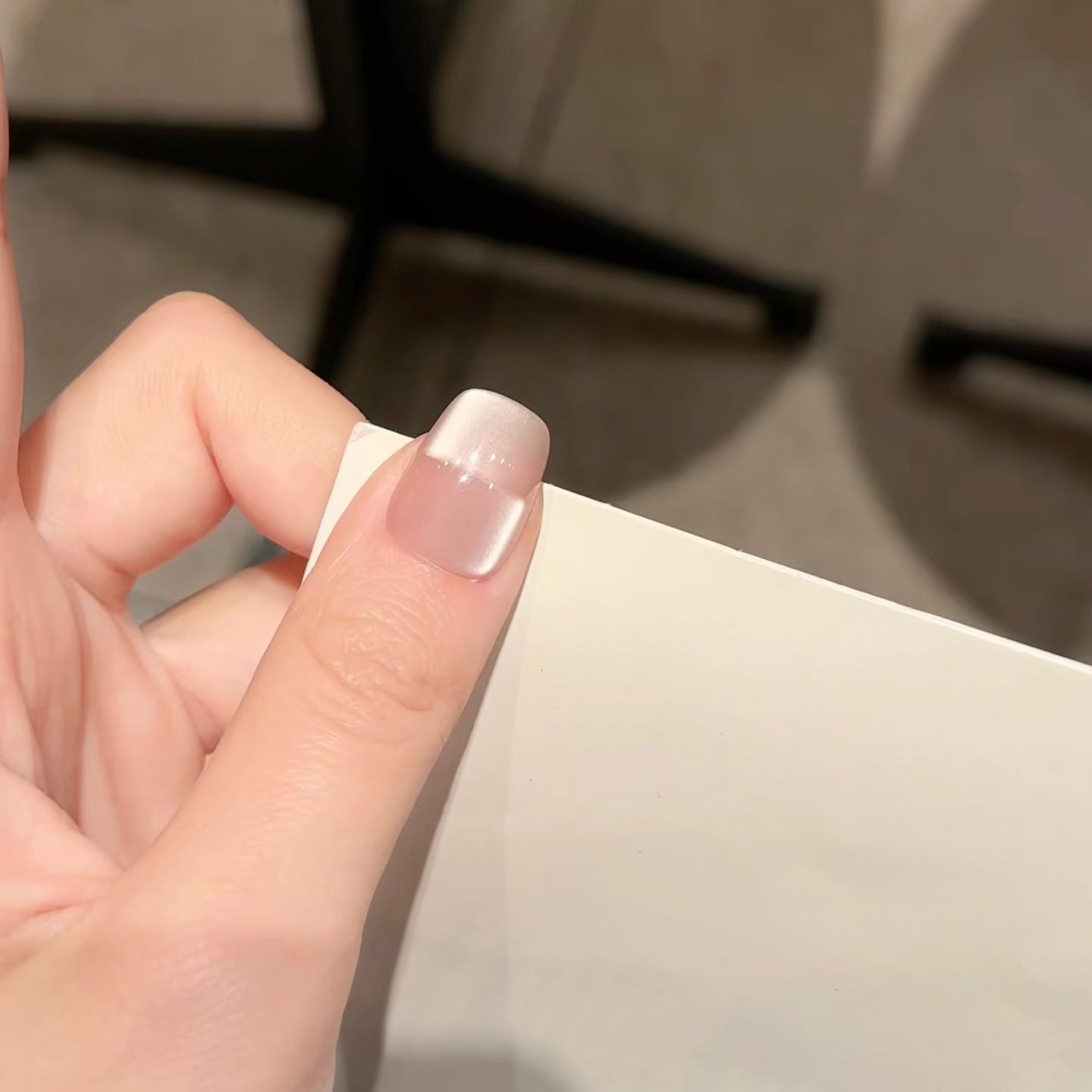 Elegant French Tip Design Press-On Nail Set Acalora