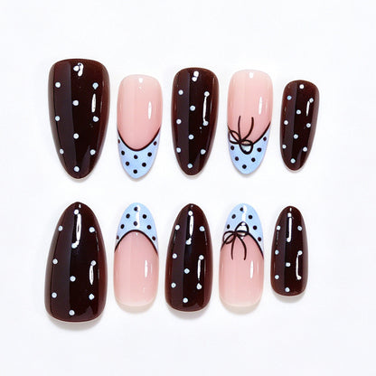 Playful Polka Dot Press-On Nail Set Acalora