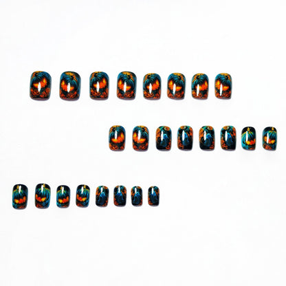 Festive Halloween-Themed 3D Nail Art Acalora