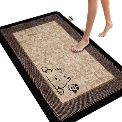 Plush Dog-Themed Bath Mat
