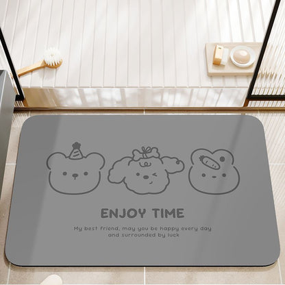 Cute Cartoon Animal Bath Mat