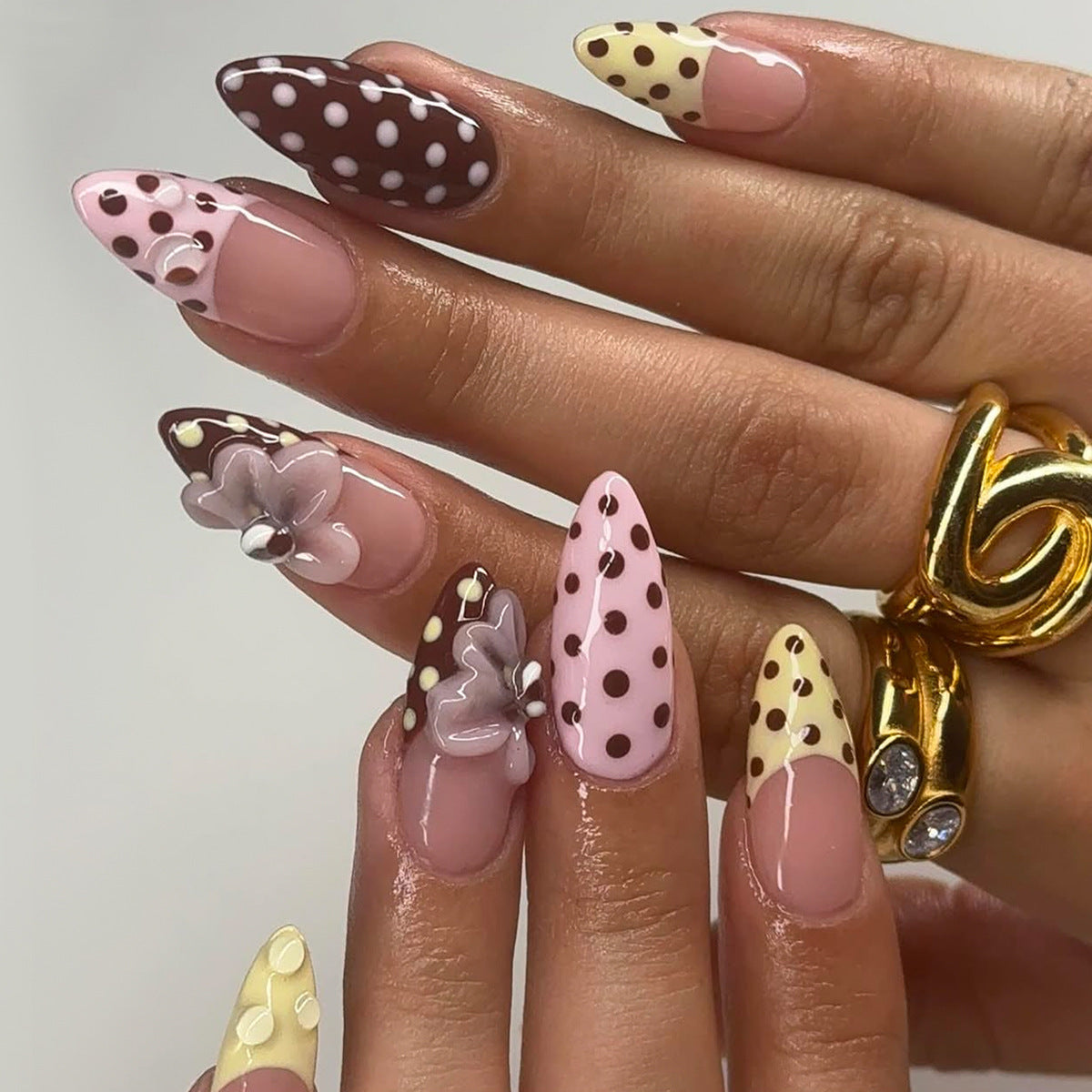 Decorative Press-On Nail Art Set Acalora