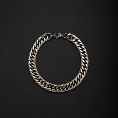 Chunky Metallic Curb Chain Necklace Acalora