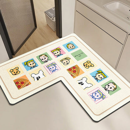 Cute Rabbit Print Bath Mat