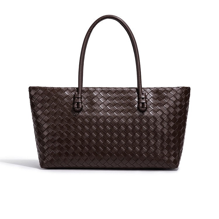 Woven Leather Tote Bag Acalora