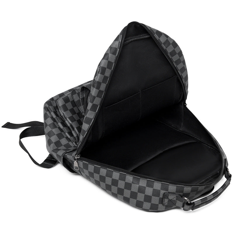 Stylish Checkerboard Laptop Backpack Acalora