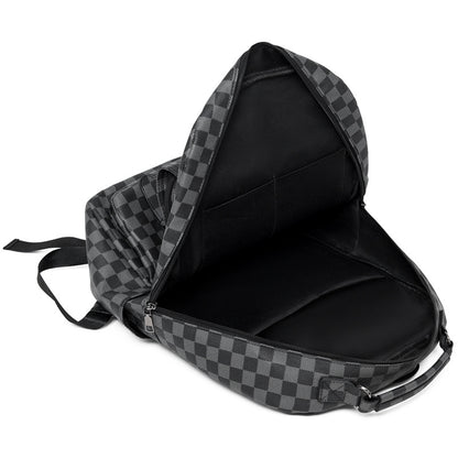 Stylish Checkerboard Laptop Backpack Acalora