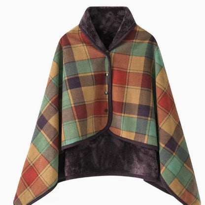 Ladies elegant warmkeeping poncho blanket Bowlift