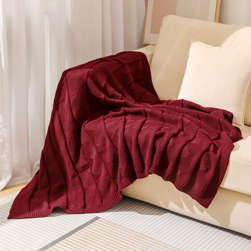 Cozy Knitted Throw Blanket