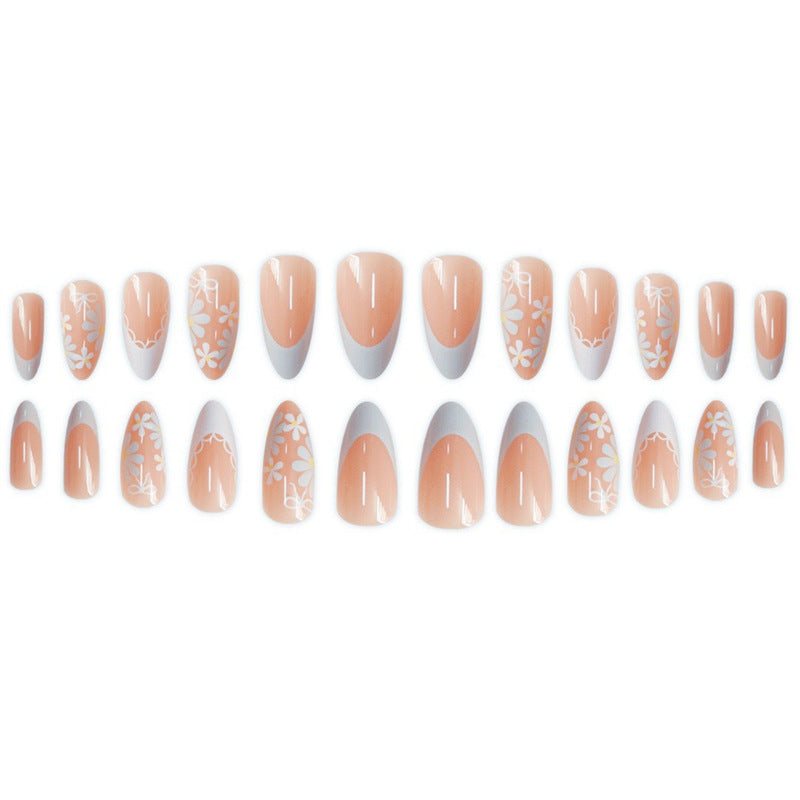 Artistic Floral Press-On Nail Design Acalora 1788434567