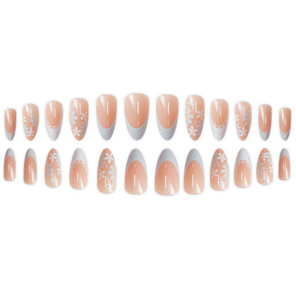 Artistic Floral Press-On Nail Design Acalora 1788434567
