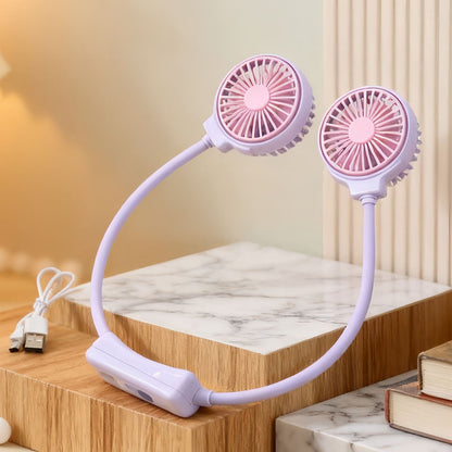 Women's Portable Neck Fan with Flexible Structure Karnz