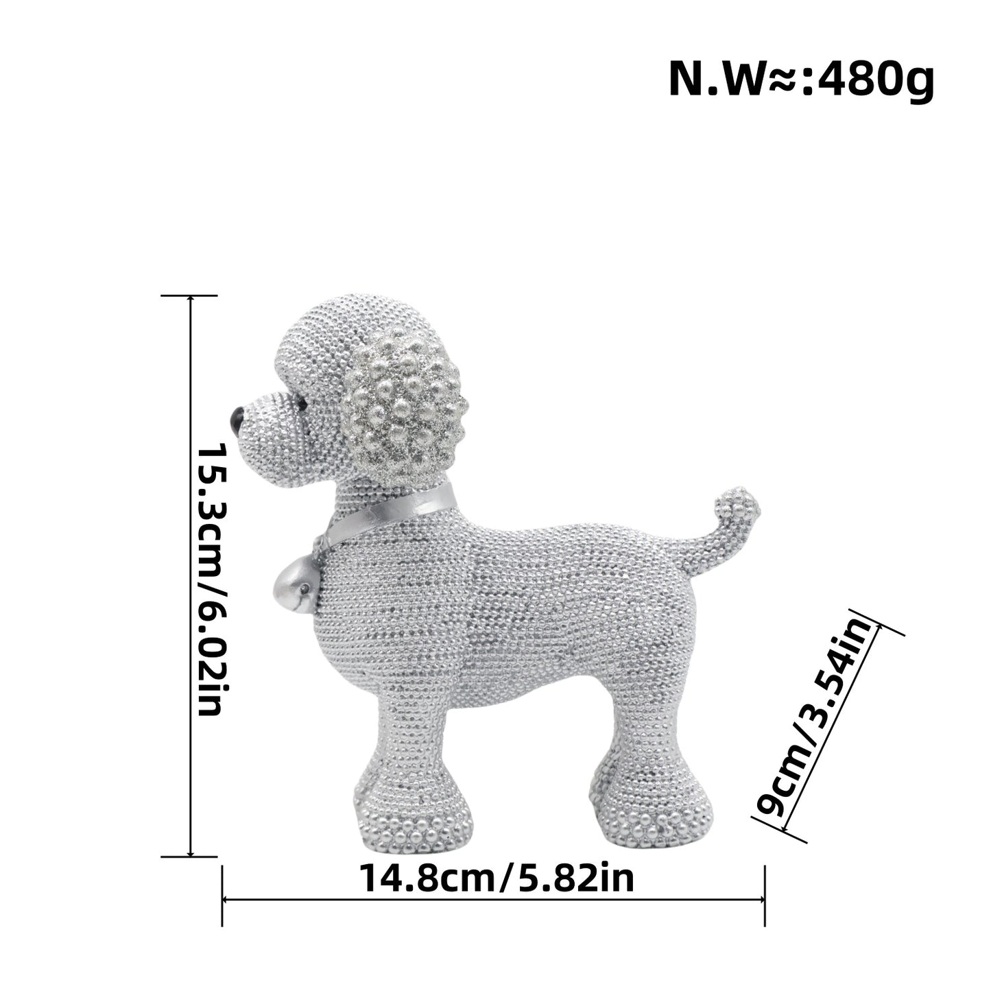 Decorative Dog Sculpture Acalora
